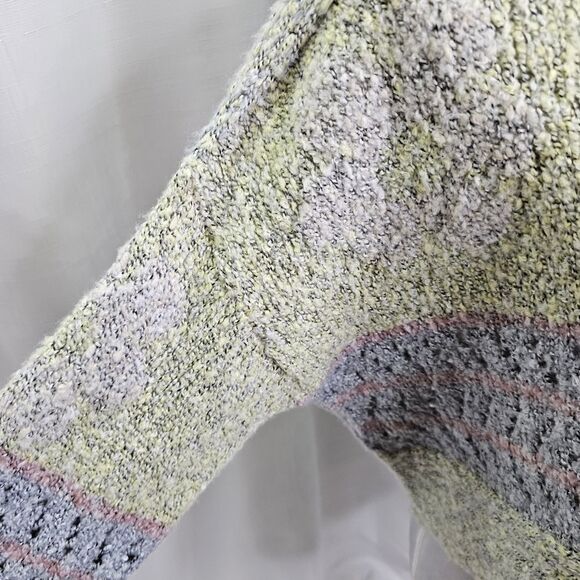 Sincerely Jules Pastel Floral Cropped Knit Sweater Size XS - Picture 10 of 10